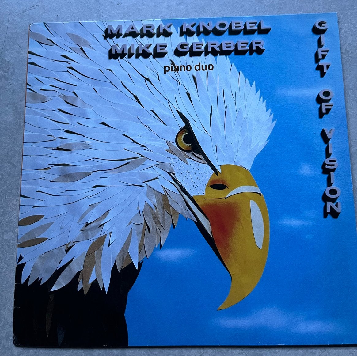 Mark Knobel & Mike Gerber - Gift of Vision(LP contemp. jazz), Ophalen of Verzenden, Gebruikt, 12 inch, Jazz