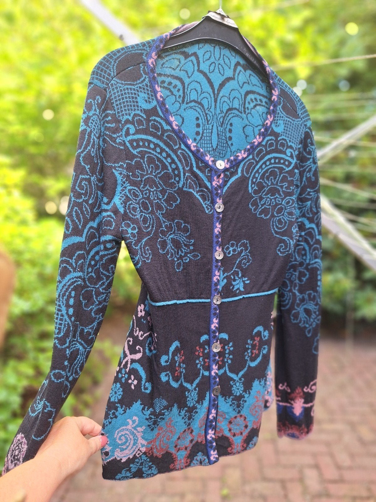Ivko vest zwart/ blauw mt 42, Maat 42/44 (L), Ophalen of Verzenden, Zo goed als nieuw, Ivko
