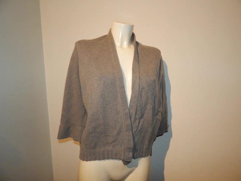 Repeat silver edition cashmere vest open vallend mt 40, Kleding | Dames, Verzenden, Grijs, Gedragen, Maat 38/40 (M)