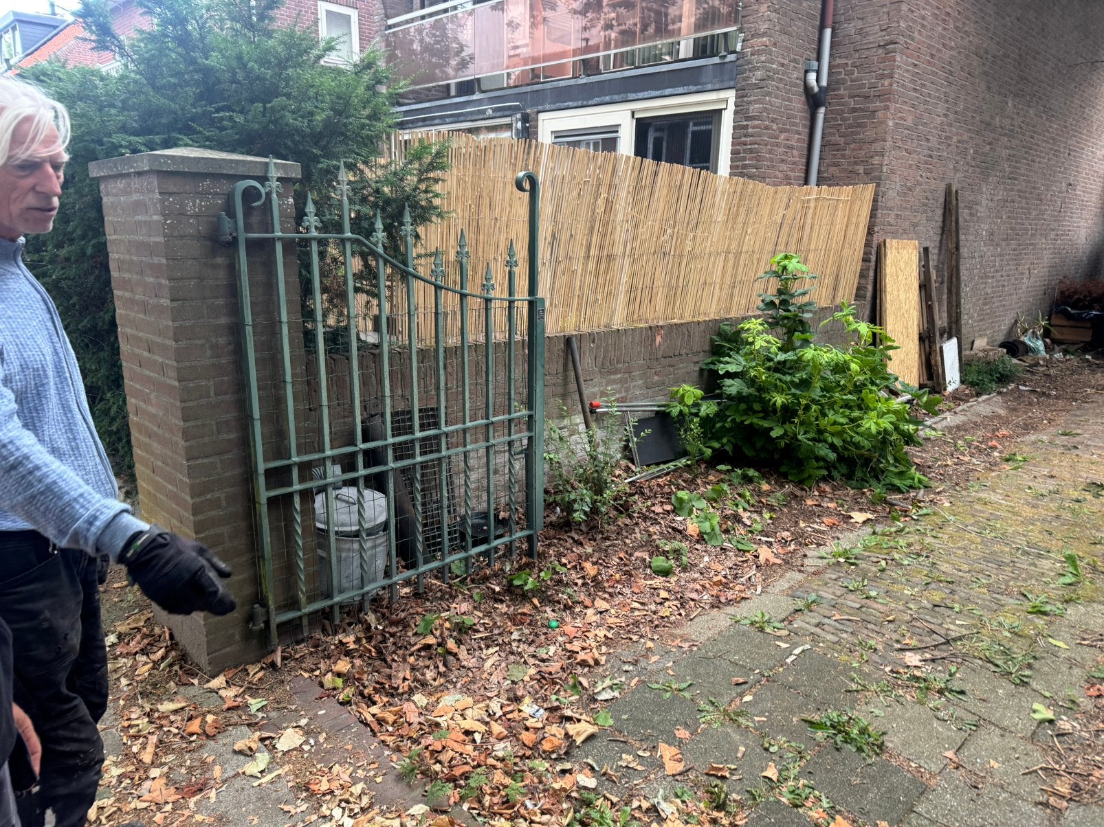 Toegangspoort en 6 hekken, Minder dan 3 meter, Ophalen of Verzenden, IJzer, 1 tot 2 meter