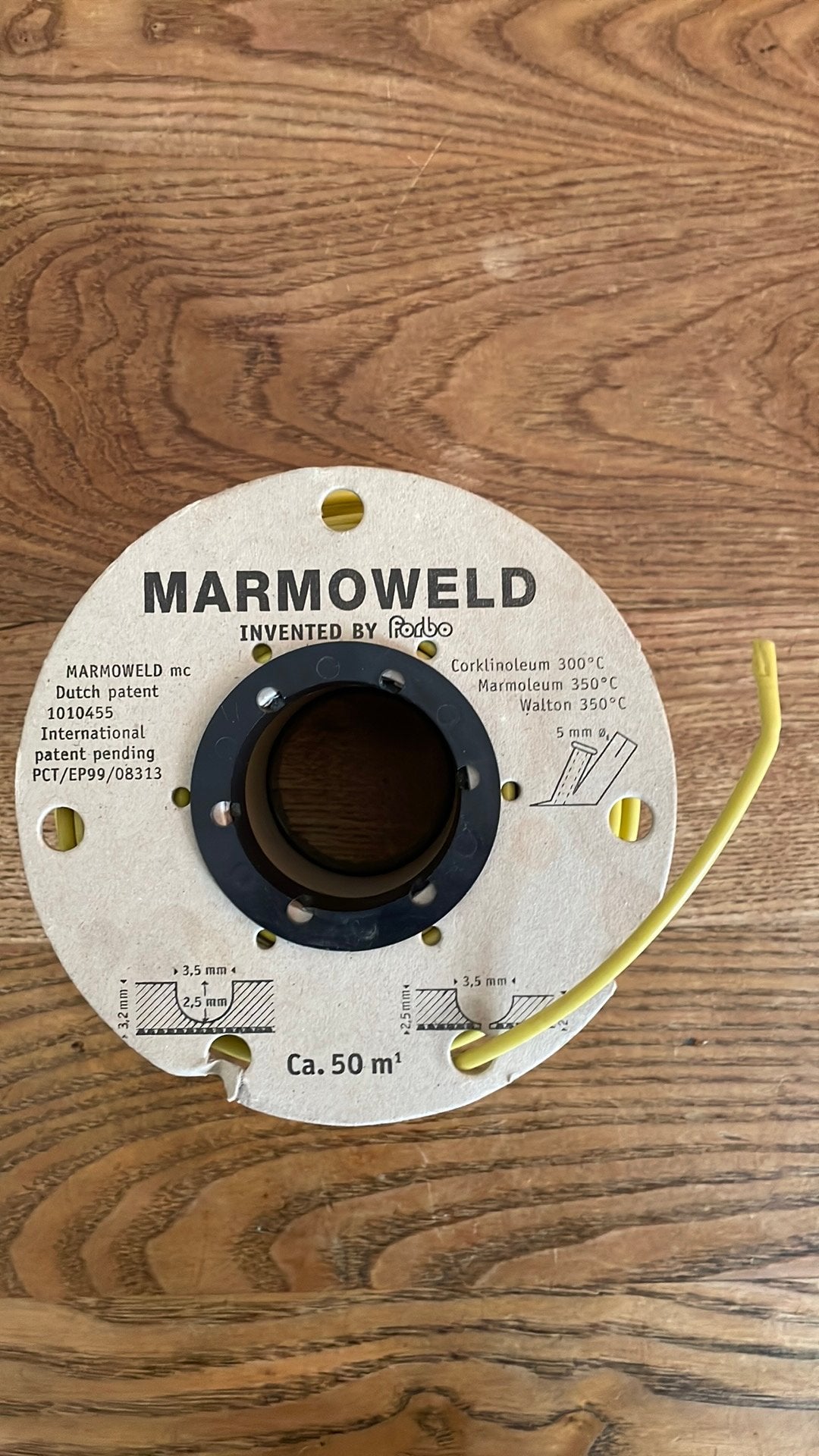 Marmoweld lasdraad Forbo, 48 meter., Minder dan 10 cm, Overige materialen, Ophalen of Verzenden, Zo goed als nieuw