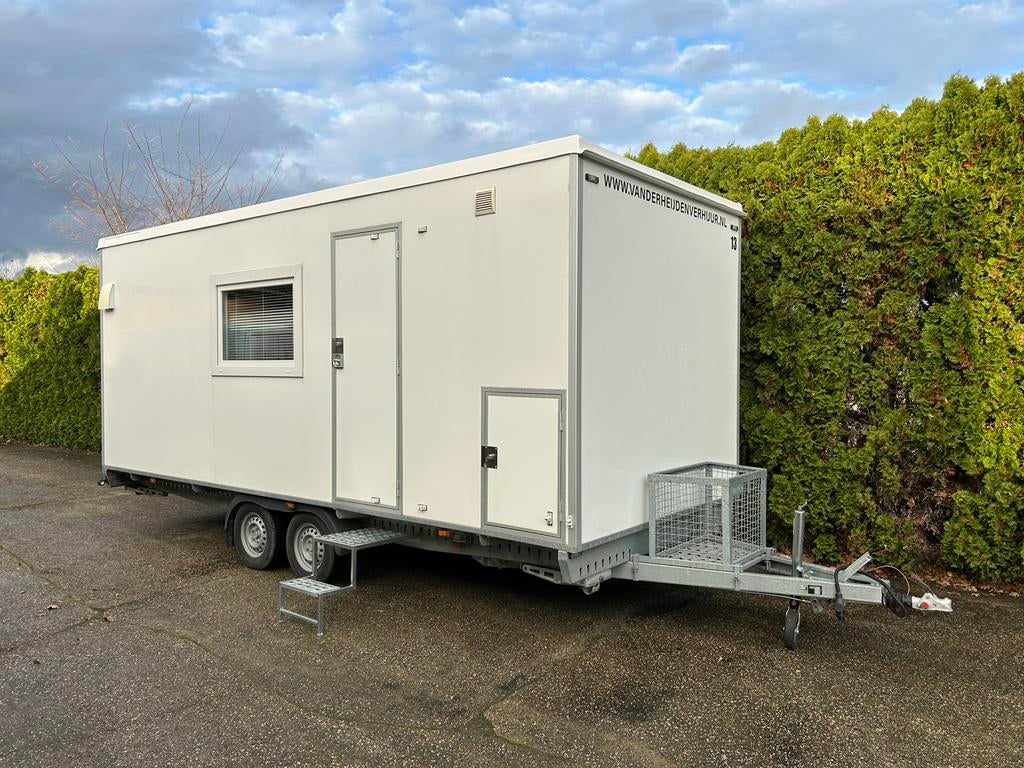Mobiele woonunit voor 2 personen 570cm, Doe-het-zelf en Verbouw, Bouwketen en Schaftketen, Info@vanderheijdenverhuur.nl, Van der Heijden Verhuur