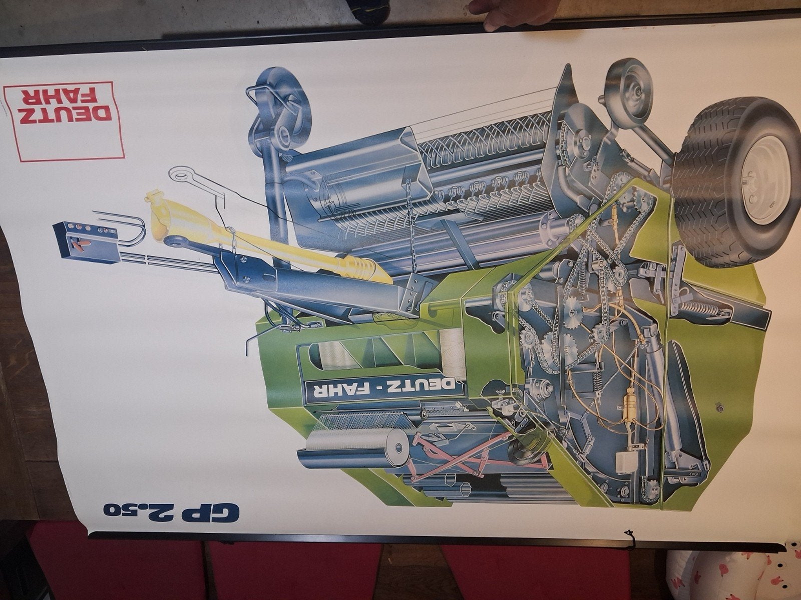 Deutz fahr balenpers poster, Ophalen of Verzenden, A1 t/m A3