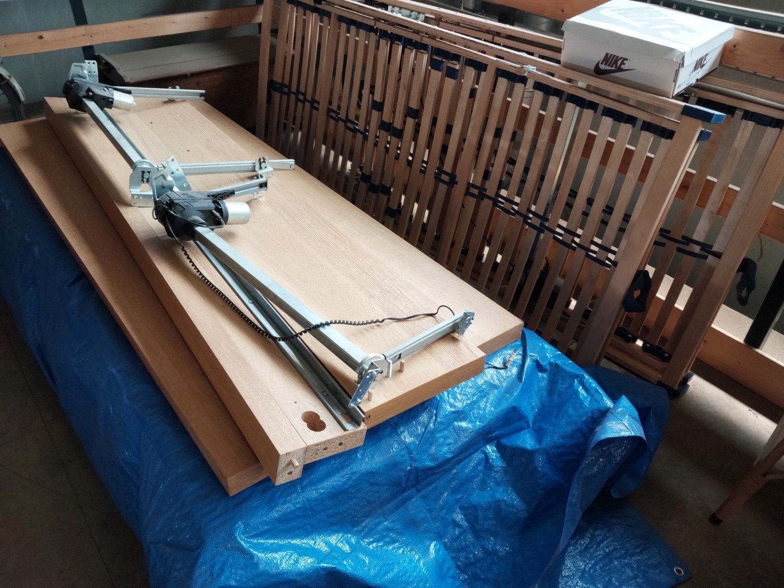IKEA Malm bed 180x200 elektrische verstelbare lattenbodems, Ophalen, Tweepersoons, 180 cm, 200 cm