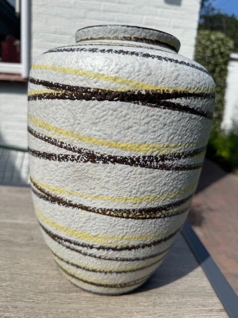 Vaas, jaren '70 vintage, Ilkra Edelkeramik WG, Ophalen, Overige kleuren, Met patroon/structuur, 30 cm