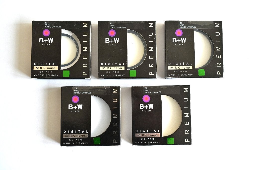 B+W digital MRC nano UV filters # Nieuw in box # p.st. VANAF, B+W, Ophalen of Verzenden, Inclusief opbergcase, 60 tot 70 mm