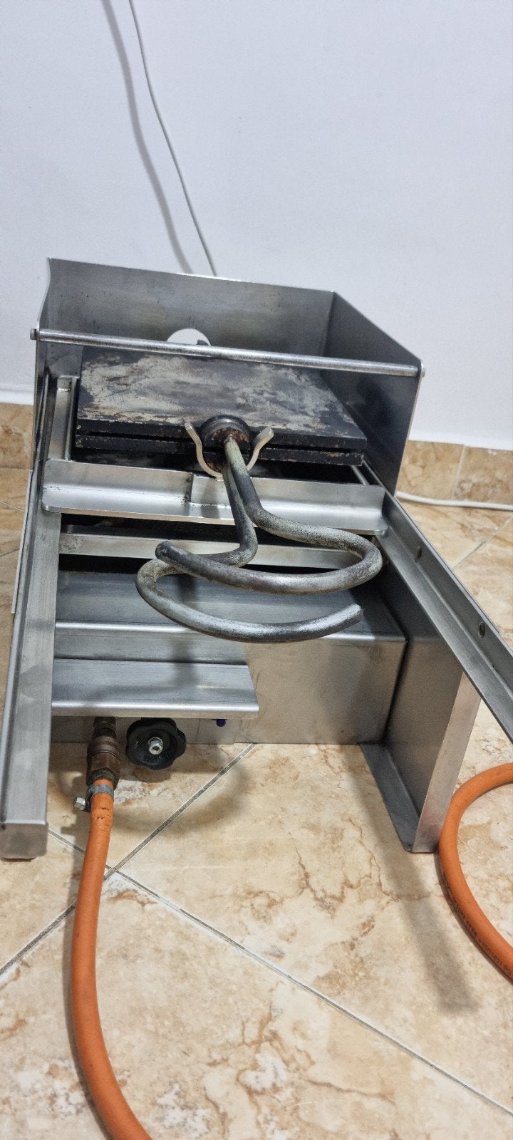 Professioneel gas stroopwafelijzer + recepten, Witgoed en Apparatuur, Wafelijzers, Ophalen of Verzenden, Gebruikt