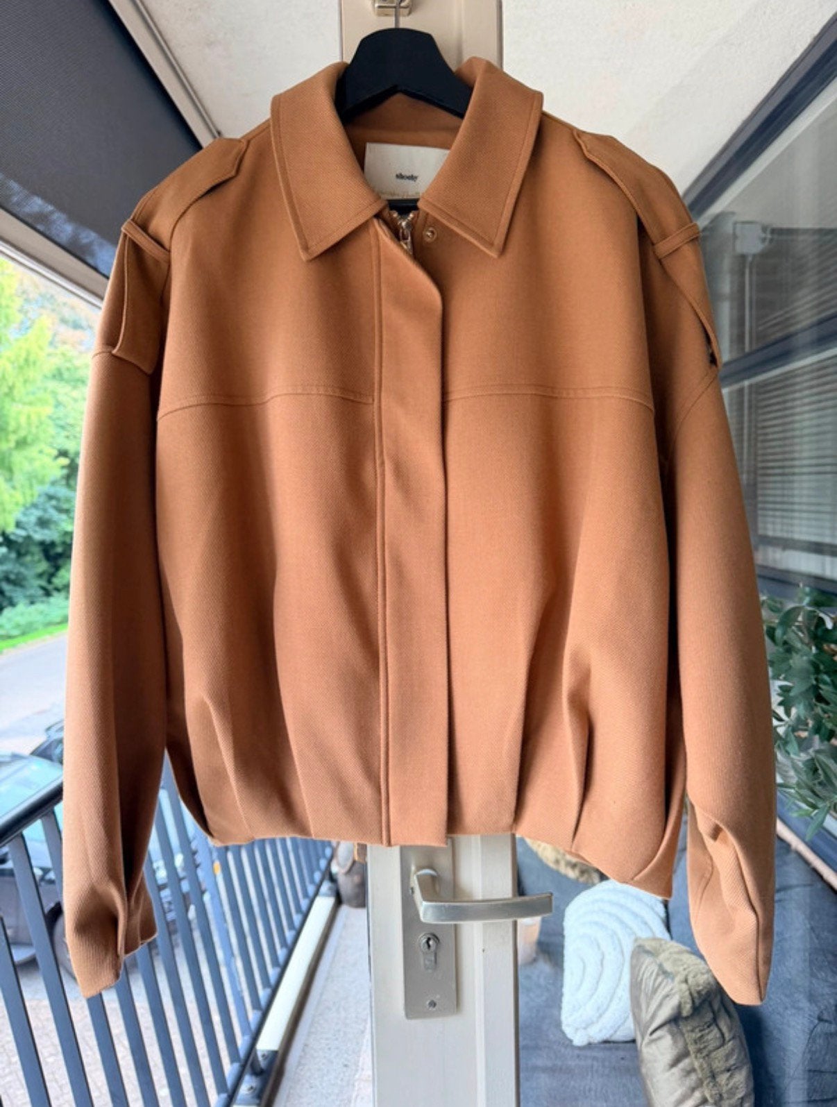 Jasje met wingmouw, Ophalen of Verzenden, Zo goed als nieuw, Maat 46 (S) of kleiner, Bruin