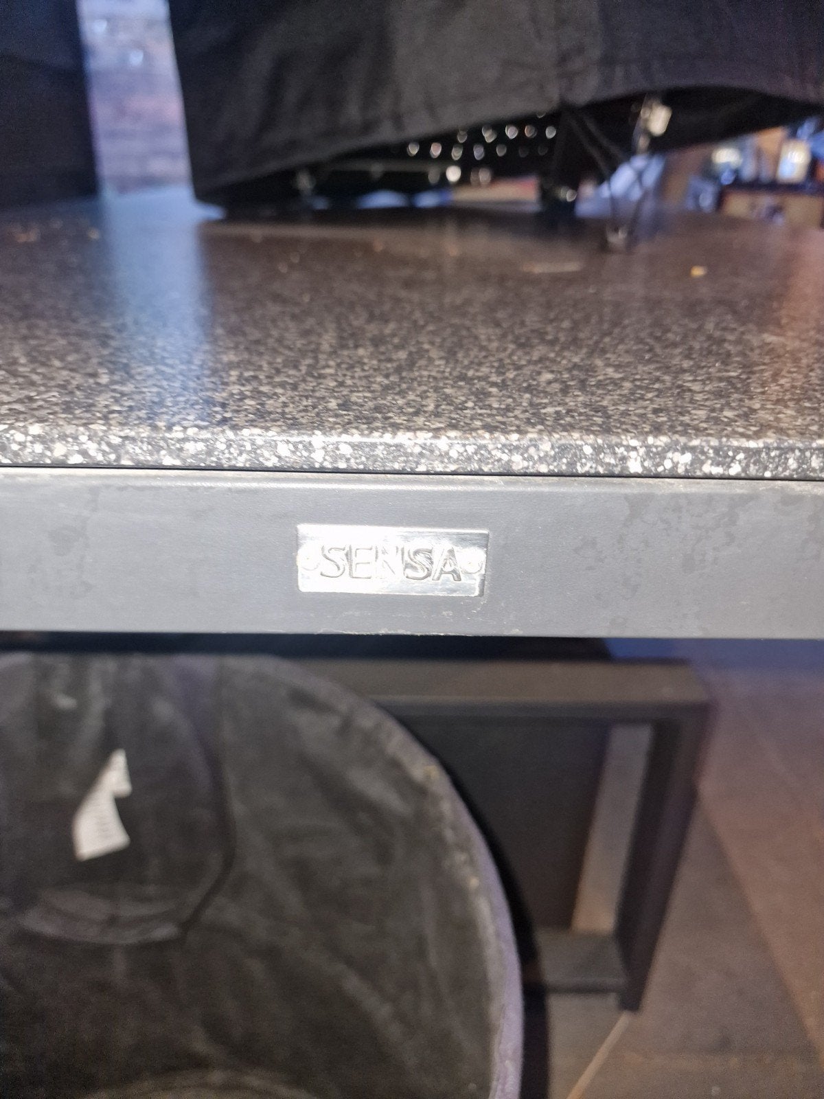 Zware kwaliteit lounge dining tafel met natuurstenen blad, Tuin en Terras, Tuintafels, Ophalen, Zo goed als nieuw, Overige materialen