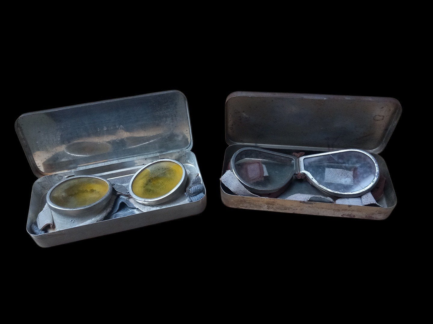 2 x Dispatch rider motor brillen compleet Wo2, Ophalen of Verzenden