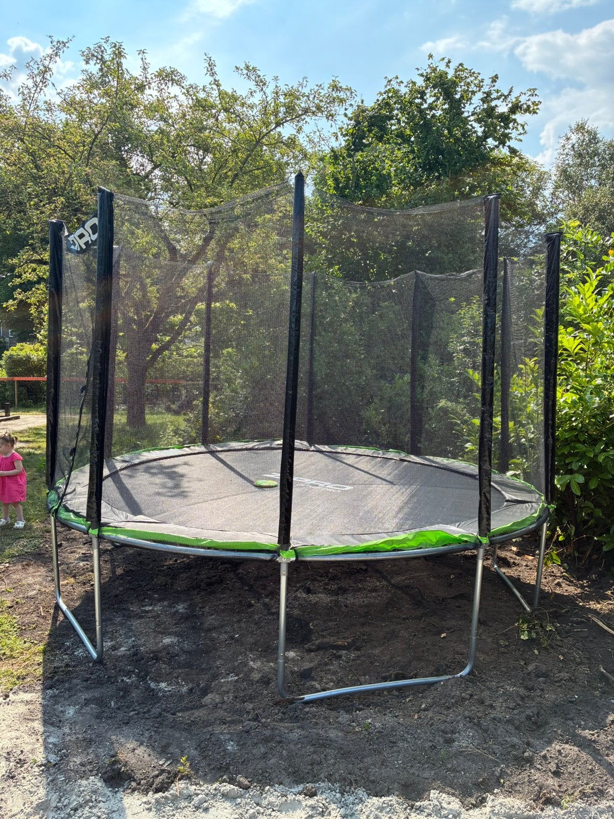 Zipro trampoline 374 diameter. Z.g.a.n., Ophalen, Zo goed als nieuw