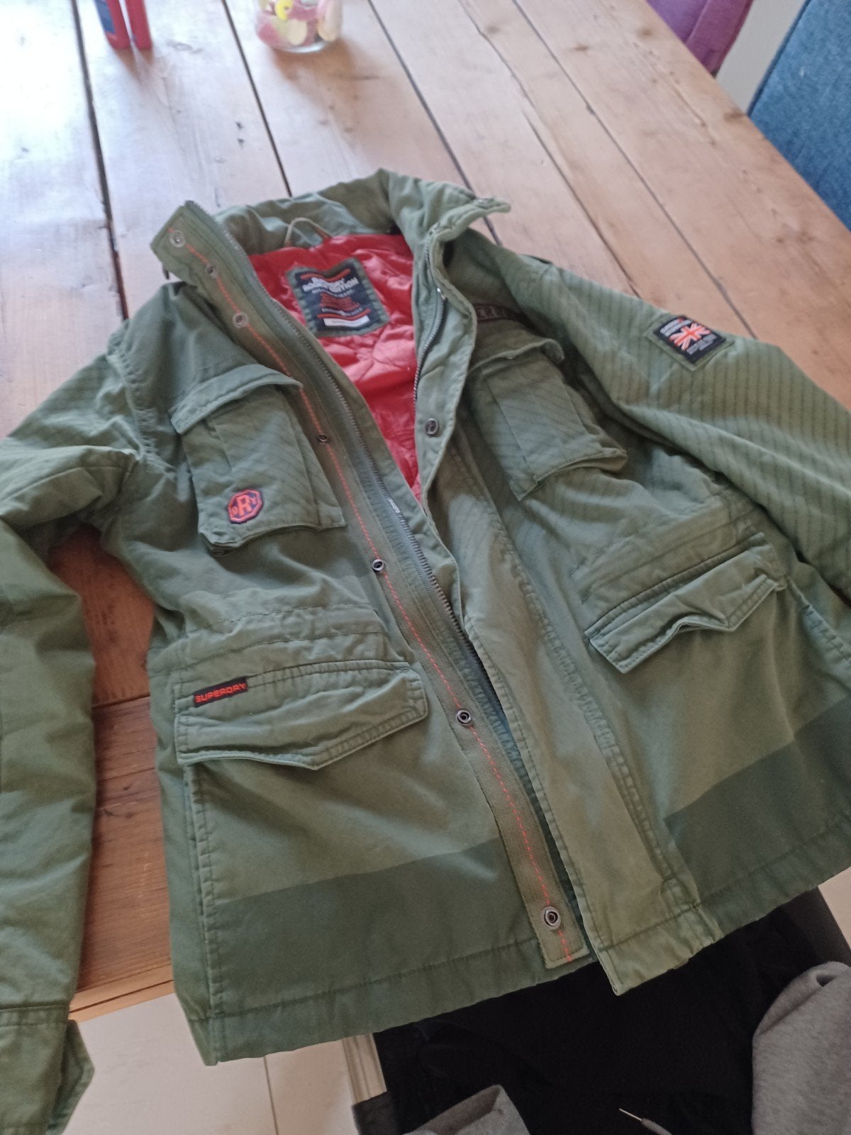 Super Dry Rookie Edition Militaire Jas, Kleding | Heren, Ophalen, Maat 52/54 (L), Zo goed als nieuw, Super Dry