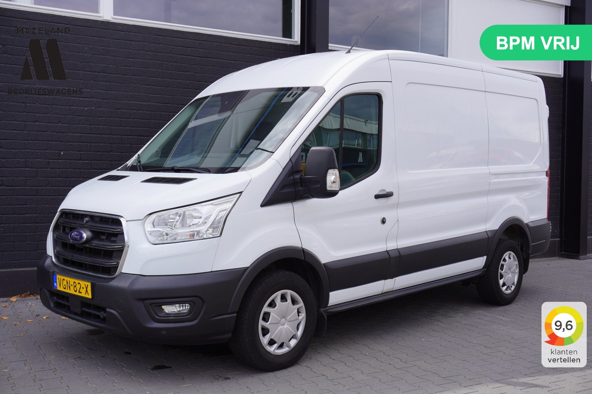 Ford Transit 2.0 TDCI L2H2 EURO 6 - Airco - Navi - Cruise -, Auto's, Voorwielaandrijving, Stof, 4 cilinders, Wit