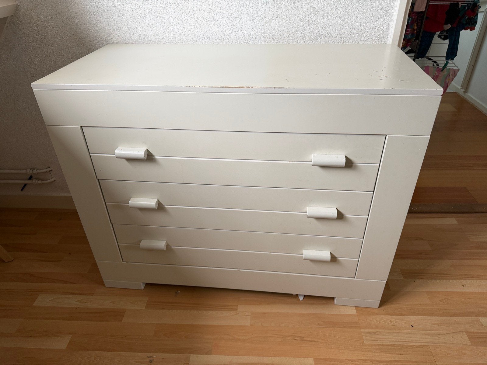 Grote commode kast voor babykamer met 3 lades, Ophalen, Gebruikt, 50 tot 70 cm, 100 cm of meer