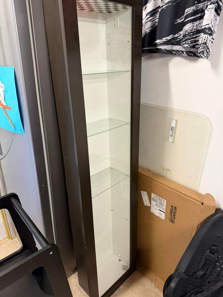 Vitrine kast, Huis en Inrichting, Kasten | Vitrinekasten, Zo goed als nieuw, Minder dan 100 cm, 25 tot 50 cm, 50 tot 100 cm