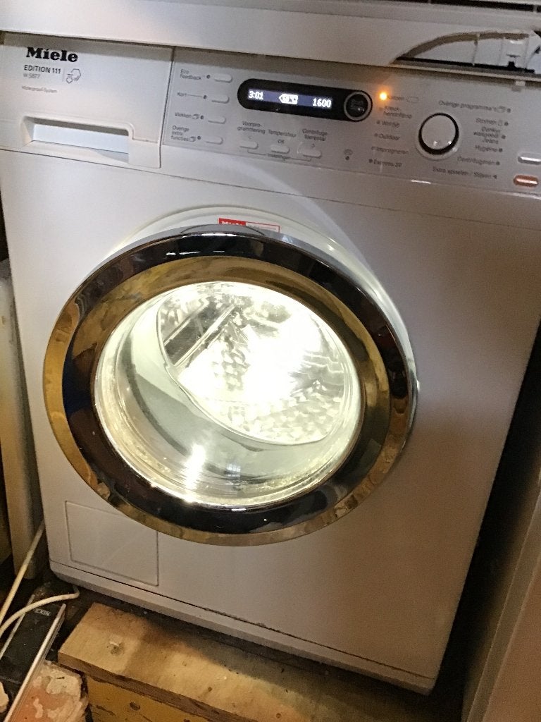 Miele W5877 Edition 111 Voorlader Wasmachine, Ophalen, 6 tot 8 kg, Gebruikt, 1600 toeren of meer