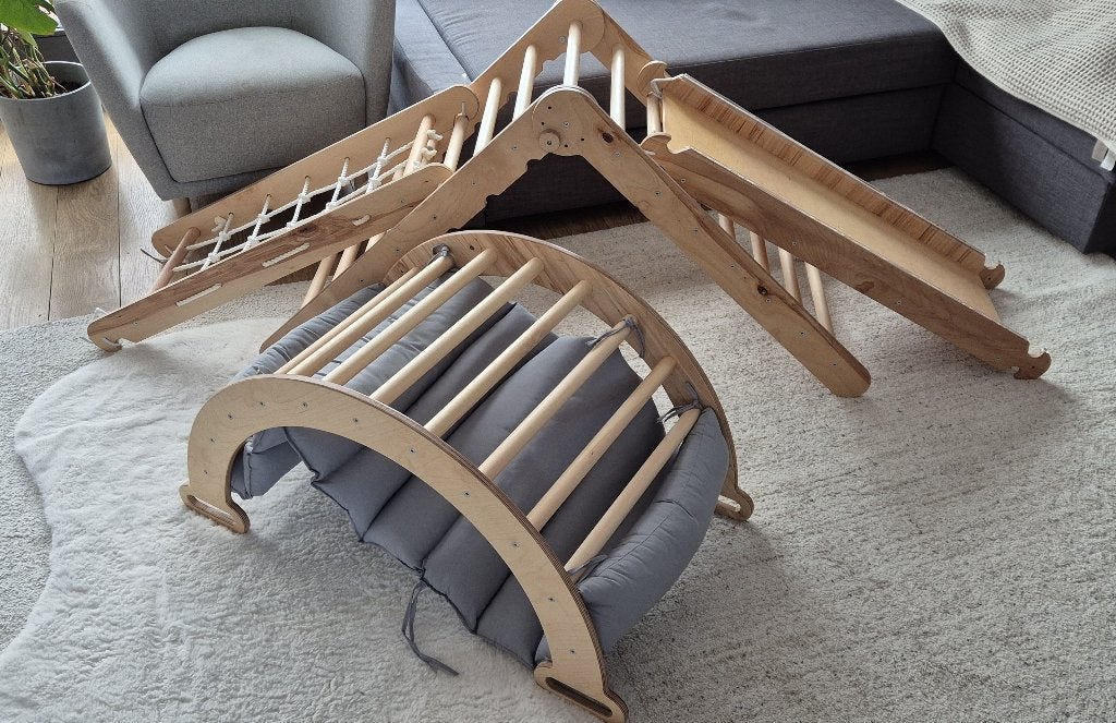 Klimrekset Goed evas 4-in-1 Ladder Glijbaan Touwennet, Ophalen, Zo goed als nieuw, Ladder, 4 meter of meer