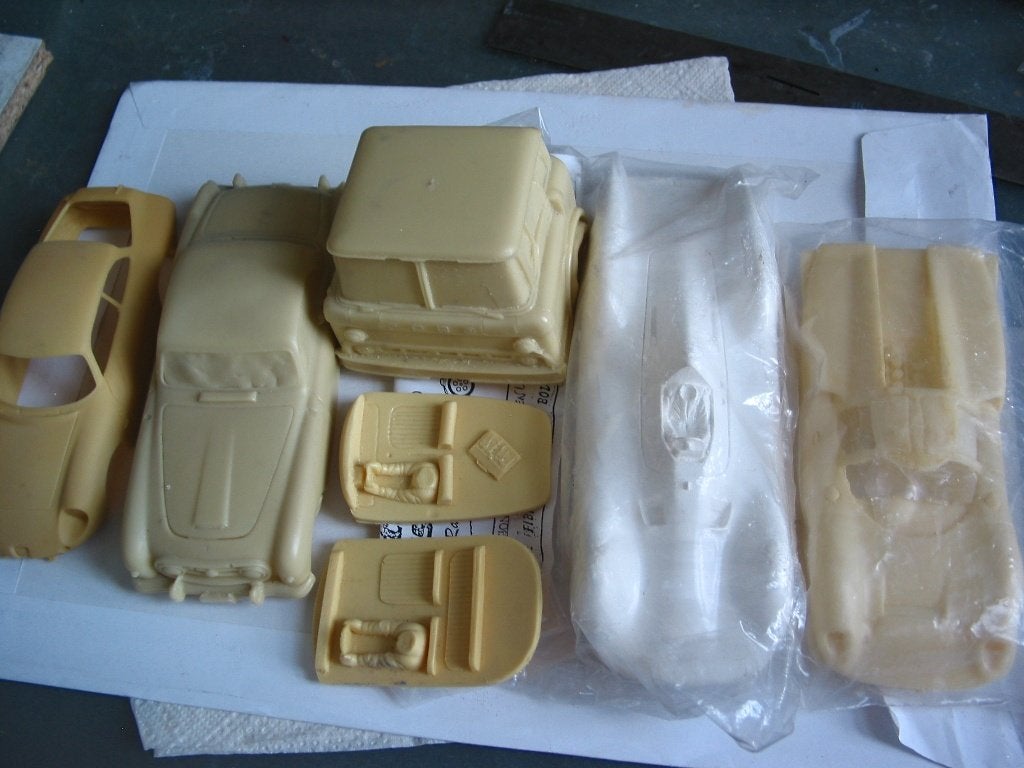 Diverse resin slot car bodies 1/32, Kinderen en Baby's, Ophalen of Verzenden, Zo goed als nieuw, Elektrisch, Overige merken