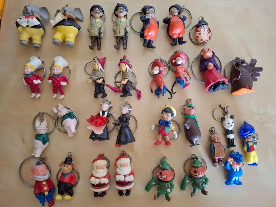 Grote verzameling vintage sleutelhangers (30+ stuks), Ophalen of Verzenden, Gebruikt, Knuffel of Figuurtje
