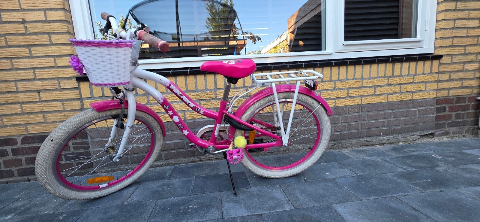 Meisjesfiets 20 inch, Minder dan 47 cm, Ophalen, Gebruikt, Staal
