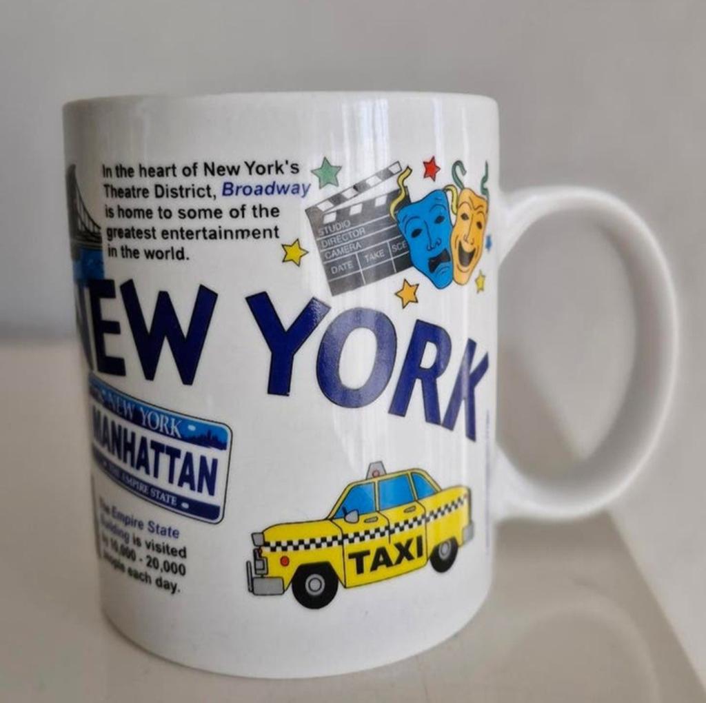 Beker New York, Huis en Inrichting, Ophalen of Verzenden, Overige stijlen, Kop(pen) en/of Schotel(s), Glas