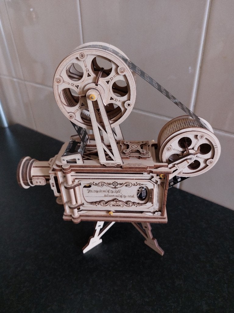 zelfbouw film projector, Ophalen, 35mm film
