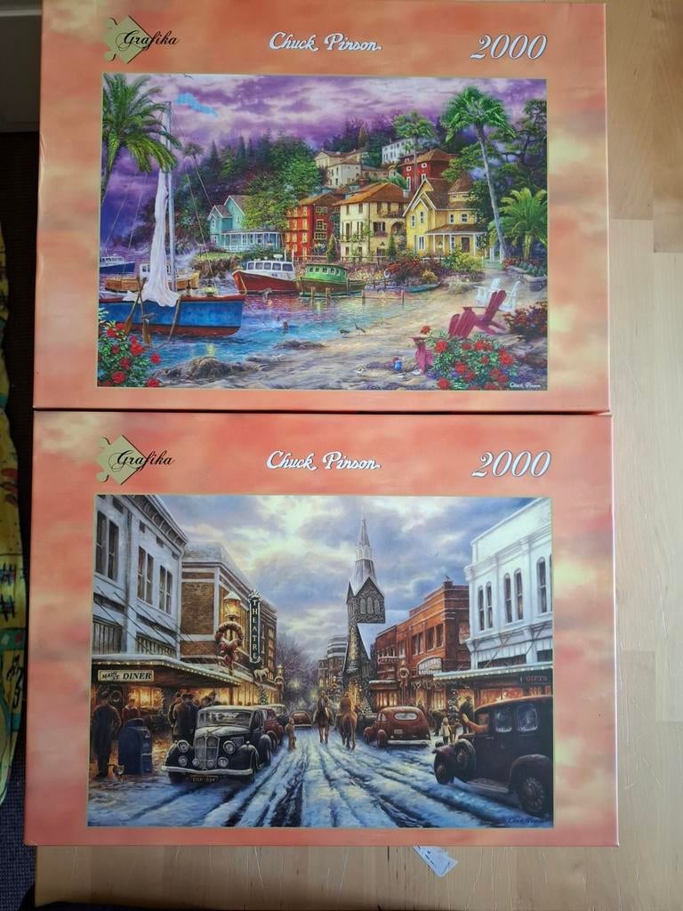 2 Grafika Chuck Pinson Puzzels 2000 stukjes, Ophalen of Verzenden, Meer dan 1500 stukjes, Zo goed als nieuw, Legpuzzel