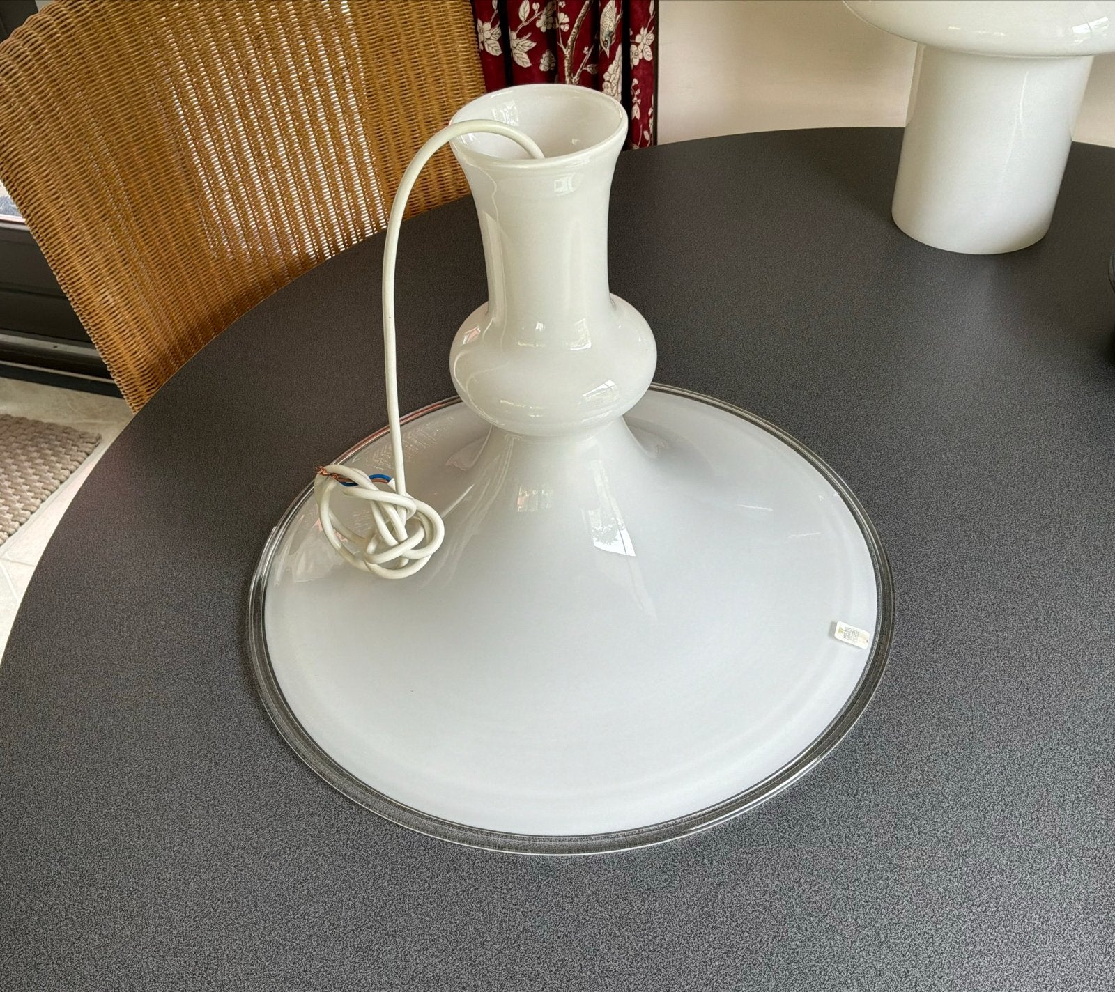 Holmgaard Etude hanglamp, wit, E27 fitting, Modern, E27 (groot), Ophalen of Verzenden, Glas