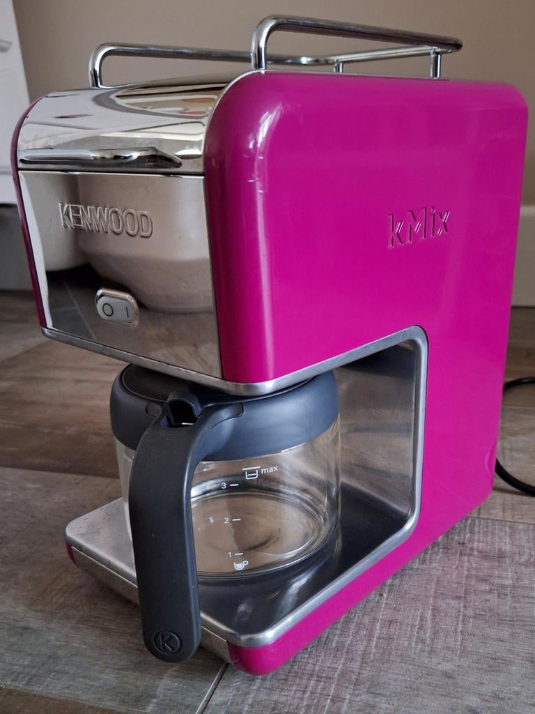 Kenwood kMix Koffiezetapparaat - Roze/Chroom, Koffiemachine, Gemalen koffie, Ophalen of Verzenden, Zo goed als nieuw