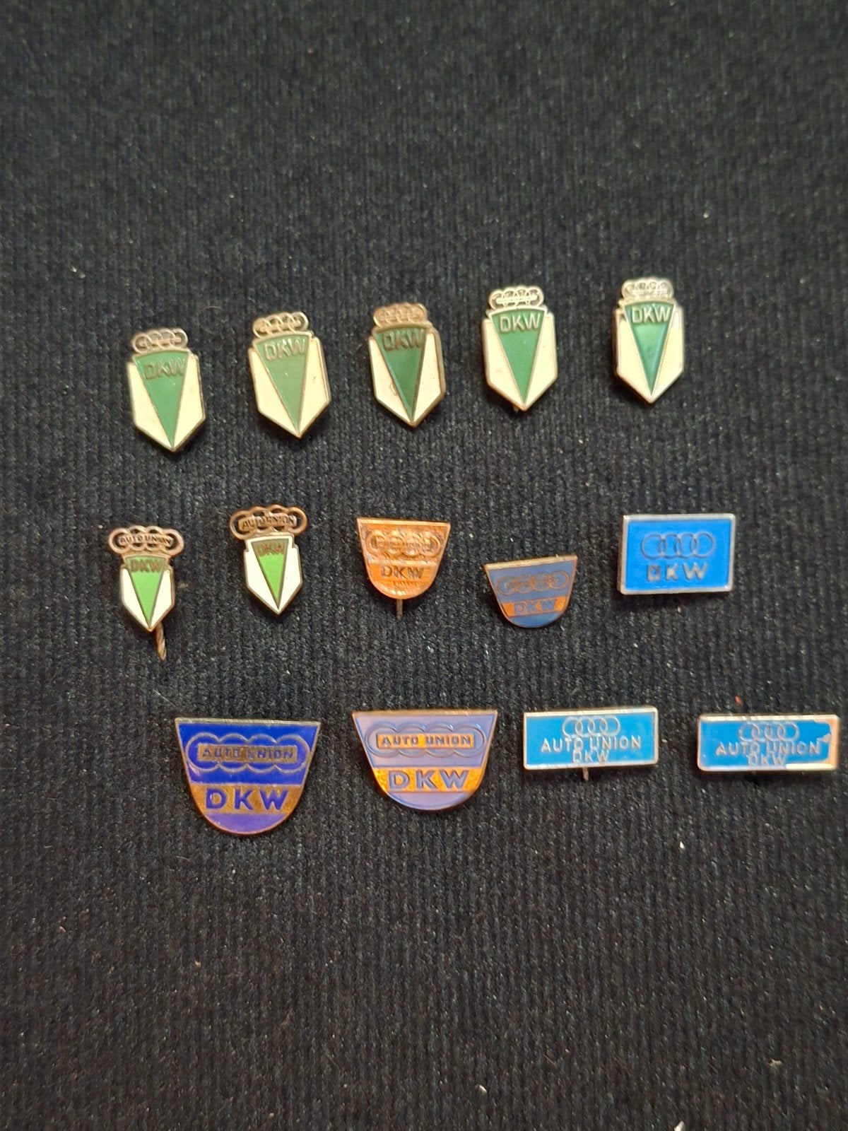 14 oude speldjes DKW, Verzamelen, Ophalen of Verzenden, Gebruikt, Overige onderwerpen