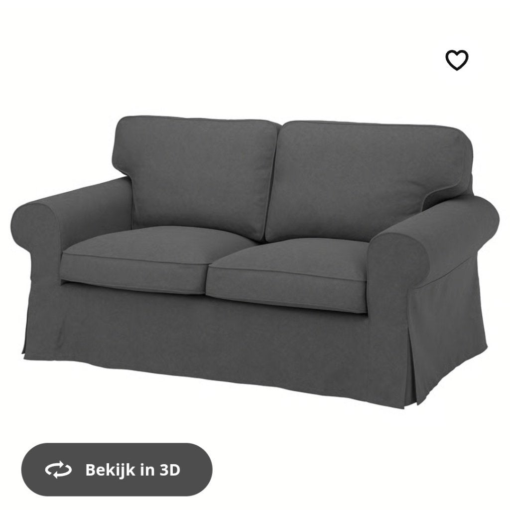 Ektorp 2 zits en fauteuil, Ophalen, Gebruikt, Tweepersoons, 75 tot 100 cm