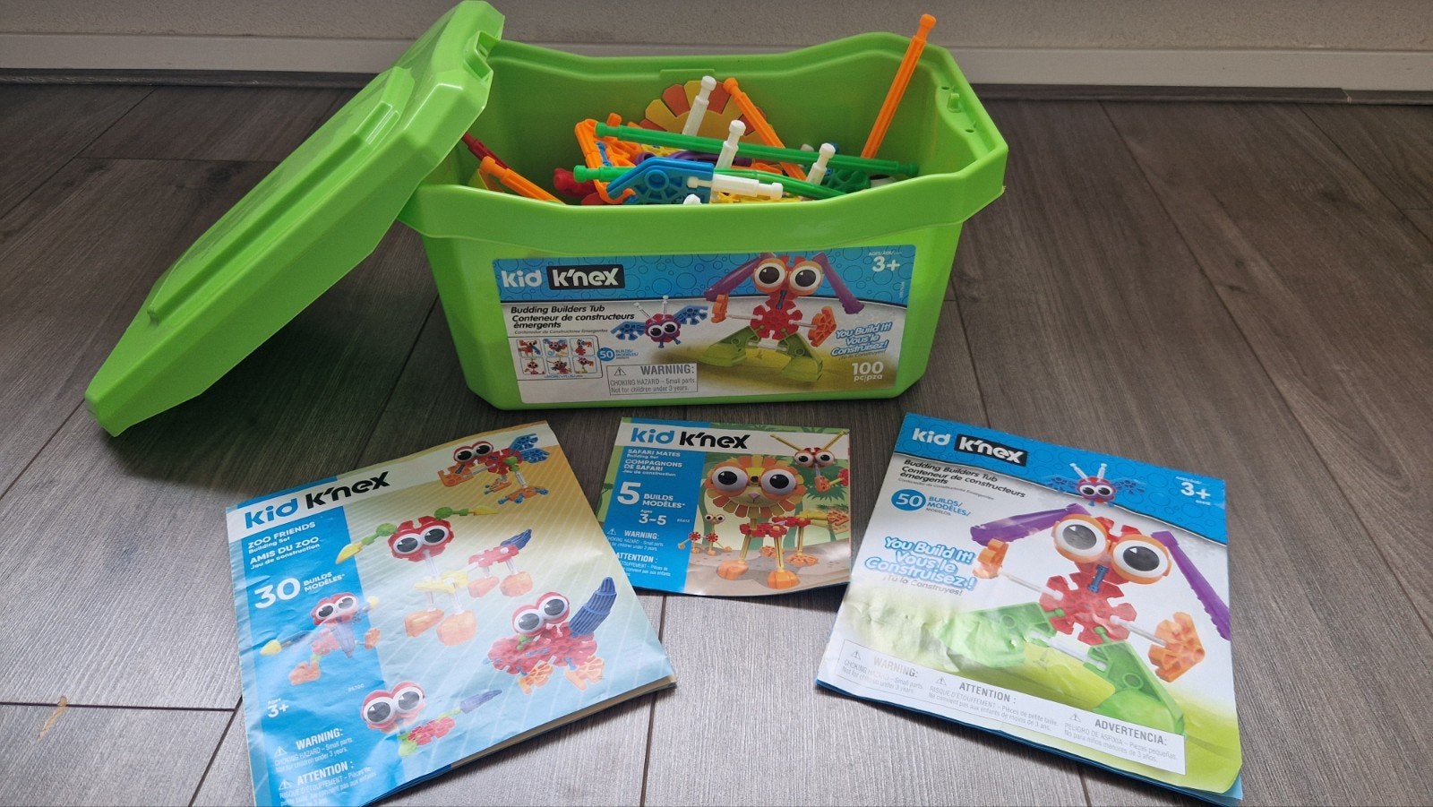 Kid K'nex bouwset met uitbreiding - zo goed als nieuw, Kinderen en Baby's, Speelgoed | Bouwstenen, Ophalen of Verzenden, Zo goed als nieuw