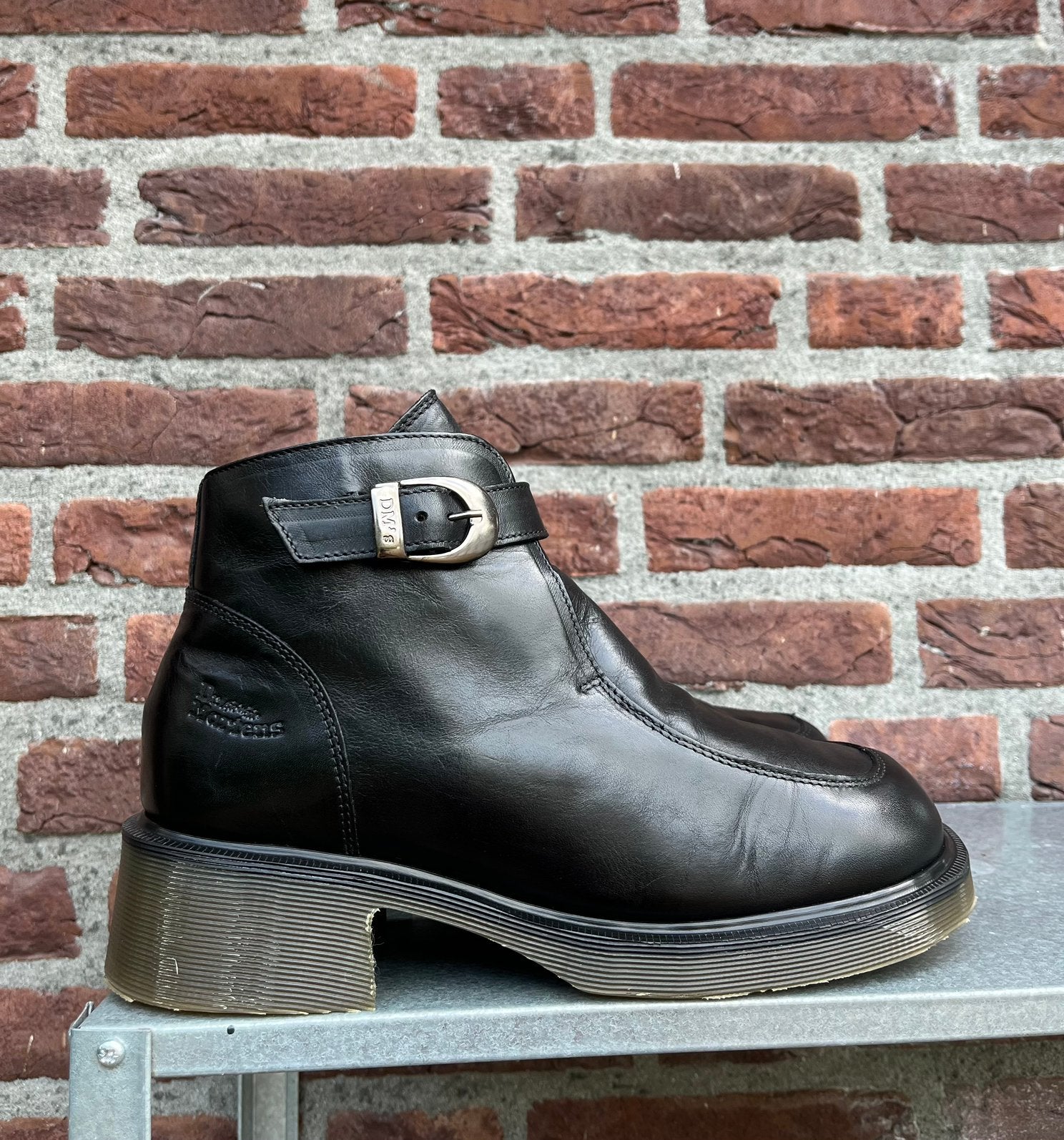 Dr. Martens 8466 MIE Buckle boot jazz sole maat Uk 8/ Eu 42, Dr. Martens, Docs, Zwart, Docs