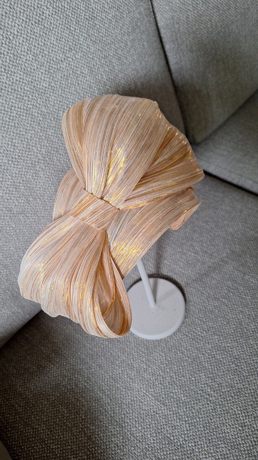 Fascinator goud ivoor kleur, Ophalen of Verzenden, Nieuw, One size fits all
