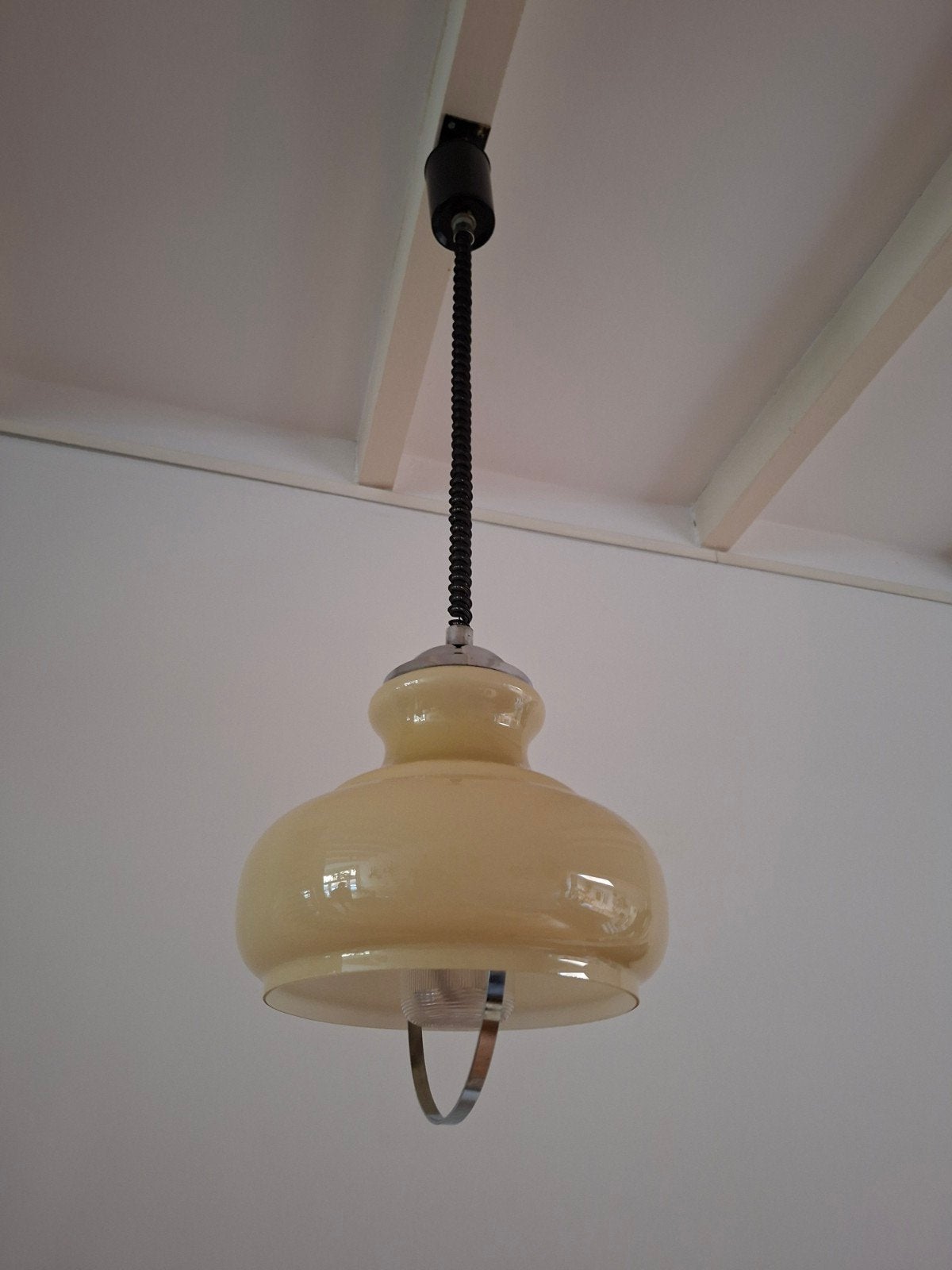 Vintage italiaans design hang/treklamp jaren 70, Antiek en Kunst, Ophalen of Verzenden