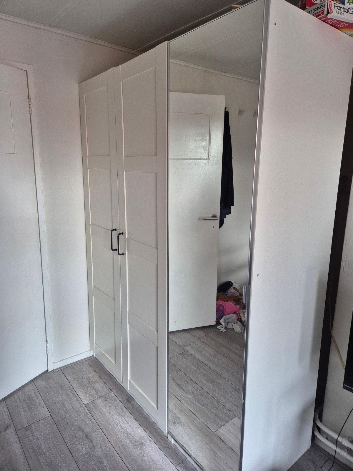 IKEA Pax Kast met spiegeldeur - 150x58x201 cm, Huis en Inrichting, Ophalen, Gebruikt, 50 tot 75 cm, 200 cm of meer