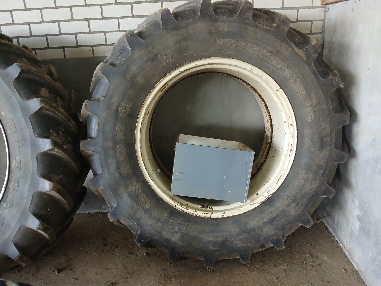 dubbel lucht Tractorbanden met velgen - Performer 85 (460/85, Ophalen