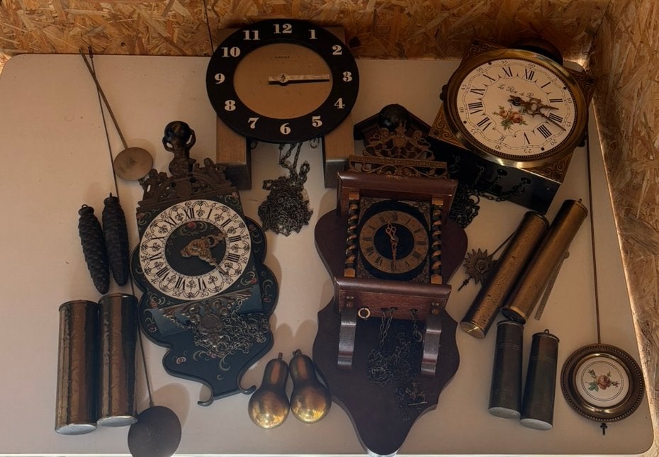Antieke wandklokken – Zaanse klok, Kienzle en mechanisch, Ophalen of Verzenden