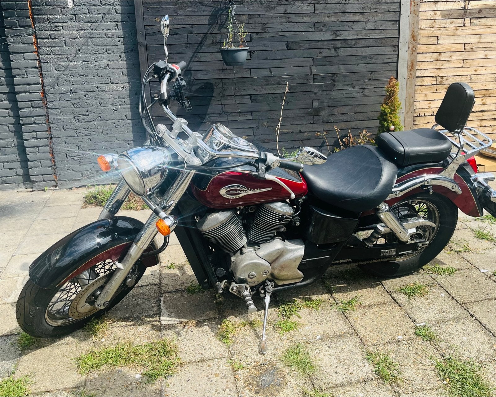 Honda Shadow ACE VT 750 C2 - Chopper met accessoires, 750 cc, Cardan-aandrijving, 2 cilinders, Chopper