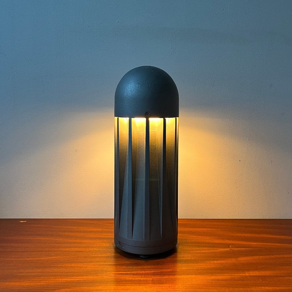 Italiaans design aluminium tafellamp iGuzzini, Guzzini, Gebruikt, Glas, Ophalen of Verzenden