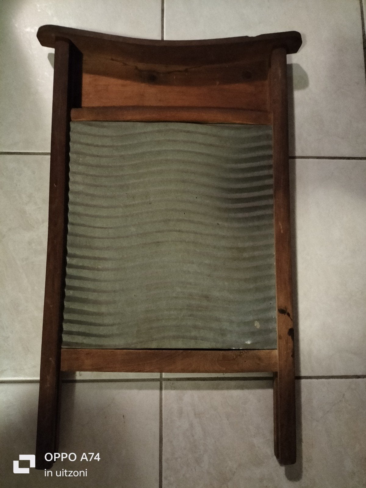 Vintage houten wasbord - 61 x 35 cm, Ophalen of Verzenden