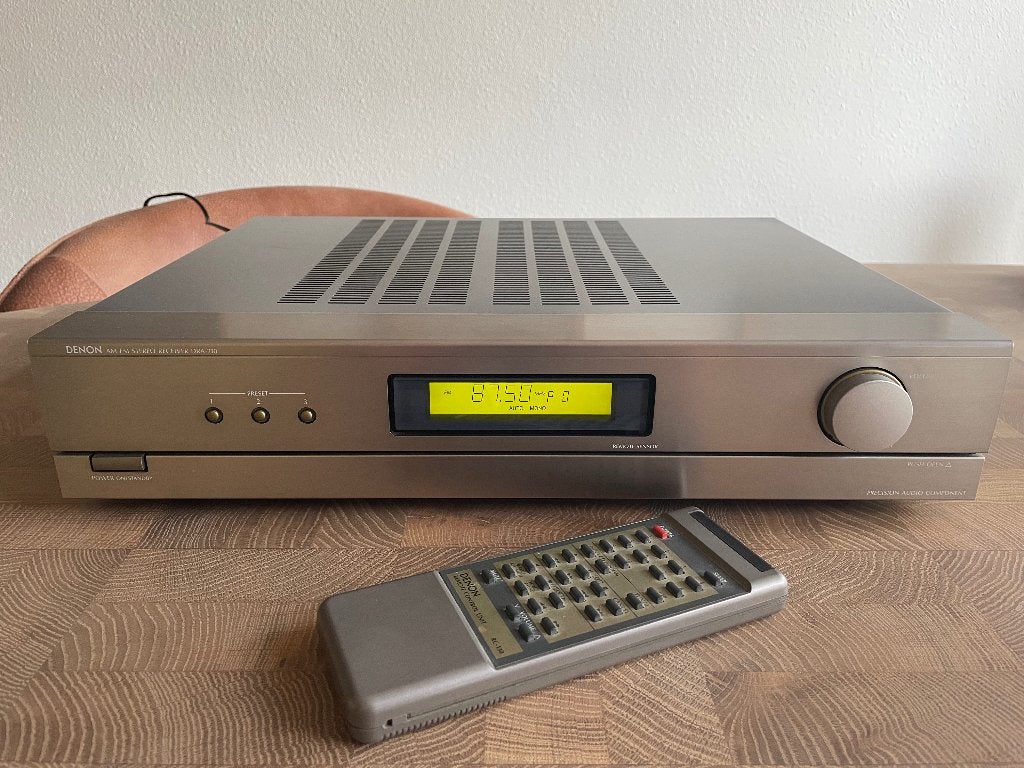 Denon DRA-210 Receiver + RC-130 (+ gratis DCD 210/DR 210), Ophalen, Gebruikt, Denon, 120 watt of meer