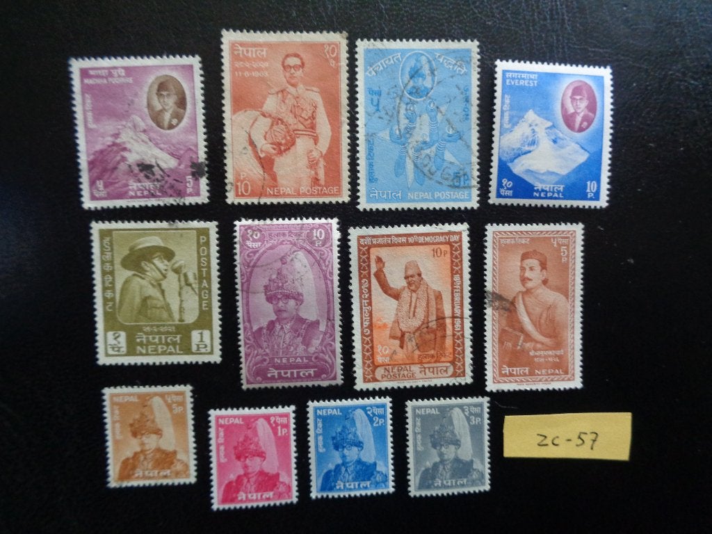 nepal - diverse (zc-57), Ophalen of Verzenden, Gestempeld, Zuid-Azië