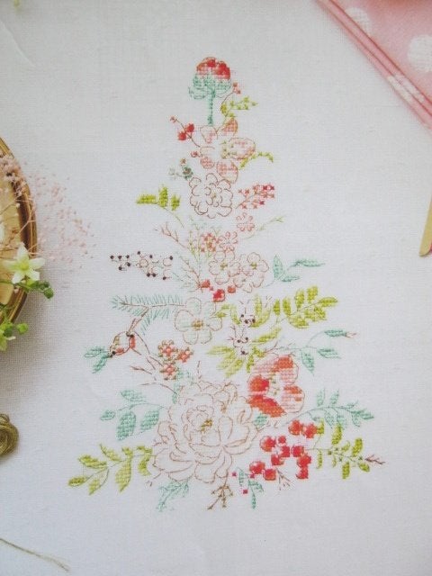 Borduurpatroon  Mooie Bloemen pracht   nr 9557, Verzenden, Nieuw, Handborduren, Patroon