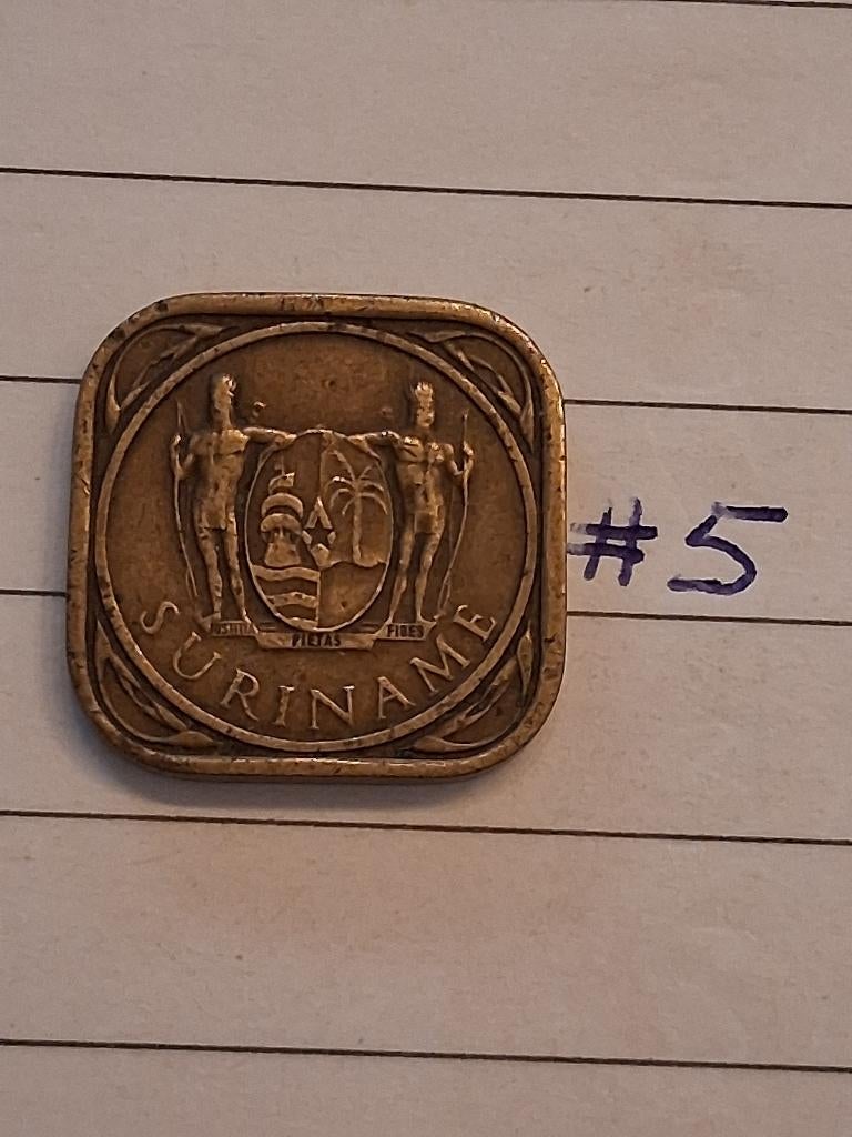 5 cent 1966 Suriname #5, Postzegels en Munten, Munten | Nederland, Ophalen of Verzenden, Koningin Juliana, 5 cent, Losse munt