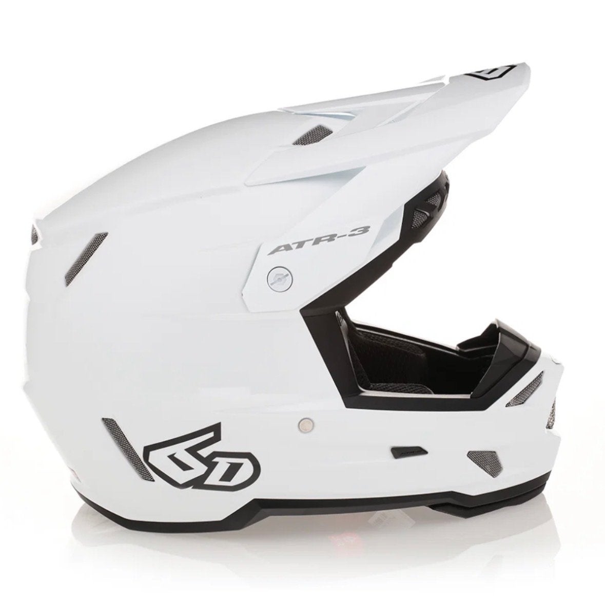 6D ATR-3 FIM labeled- Wit maat M, Motoren, M, Offroadhelm, Dames, Tweedehands