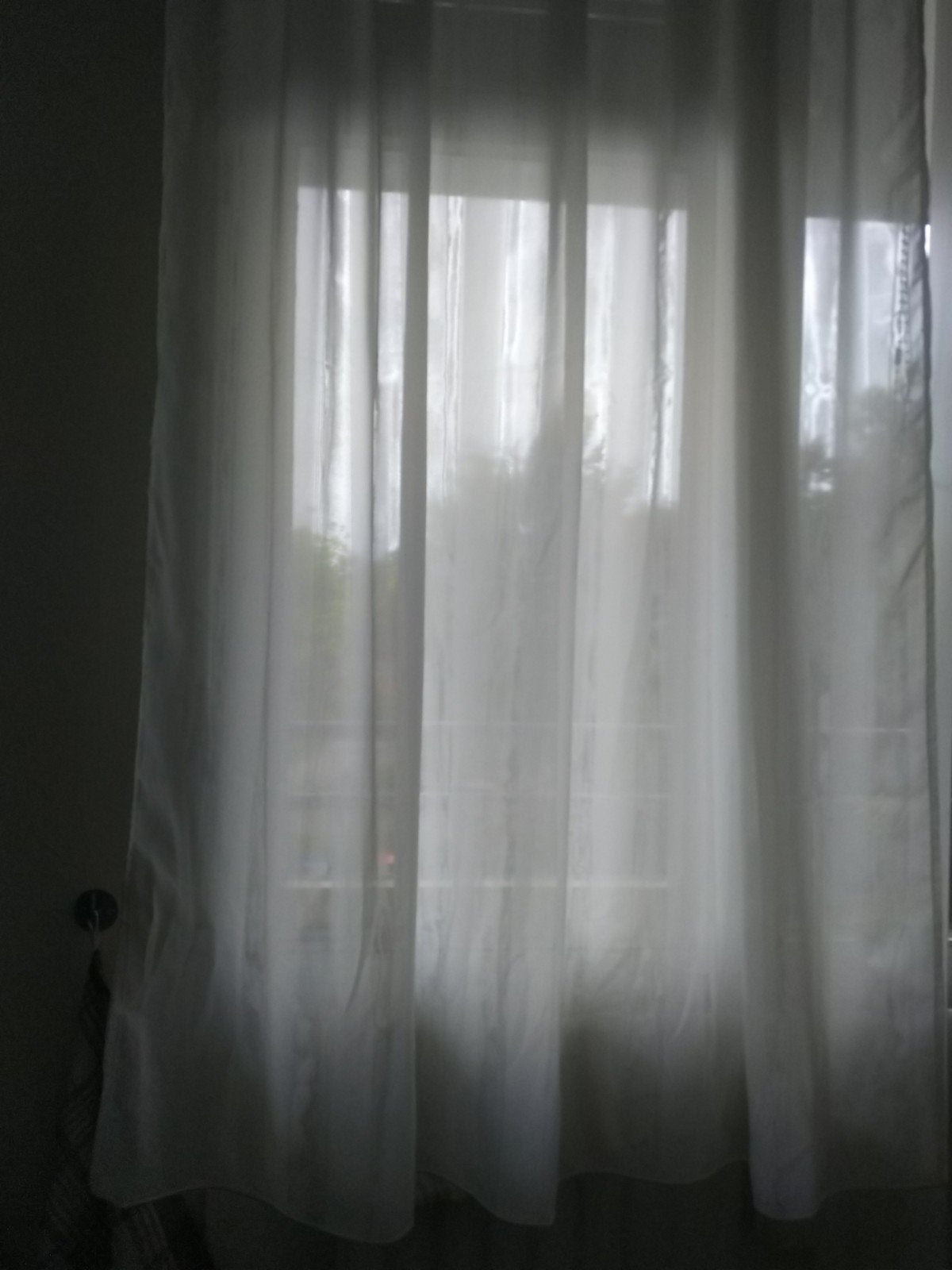 Witte vitrage gordijnen - Lichtdoorlatend, Ophalen, Vitrage, 180 cm, 150 cm