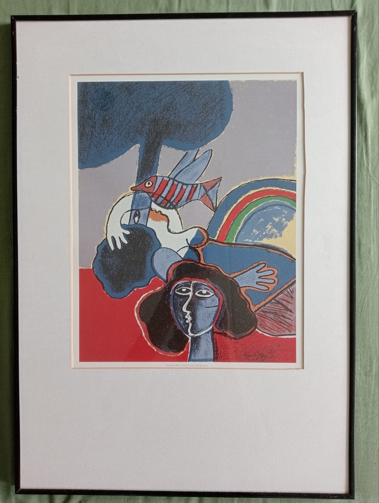 Corneille offset prent 1995, Ophalen of Verzenden, Voor 1940, Gebruikt, Overige onderwerpen