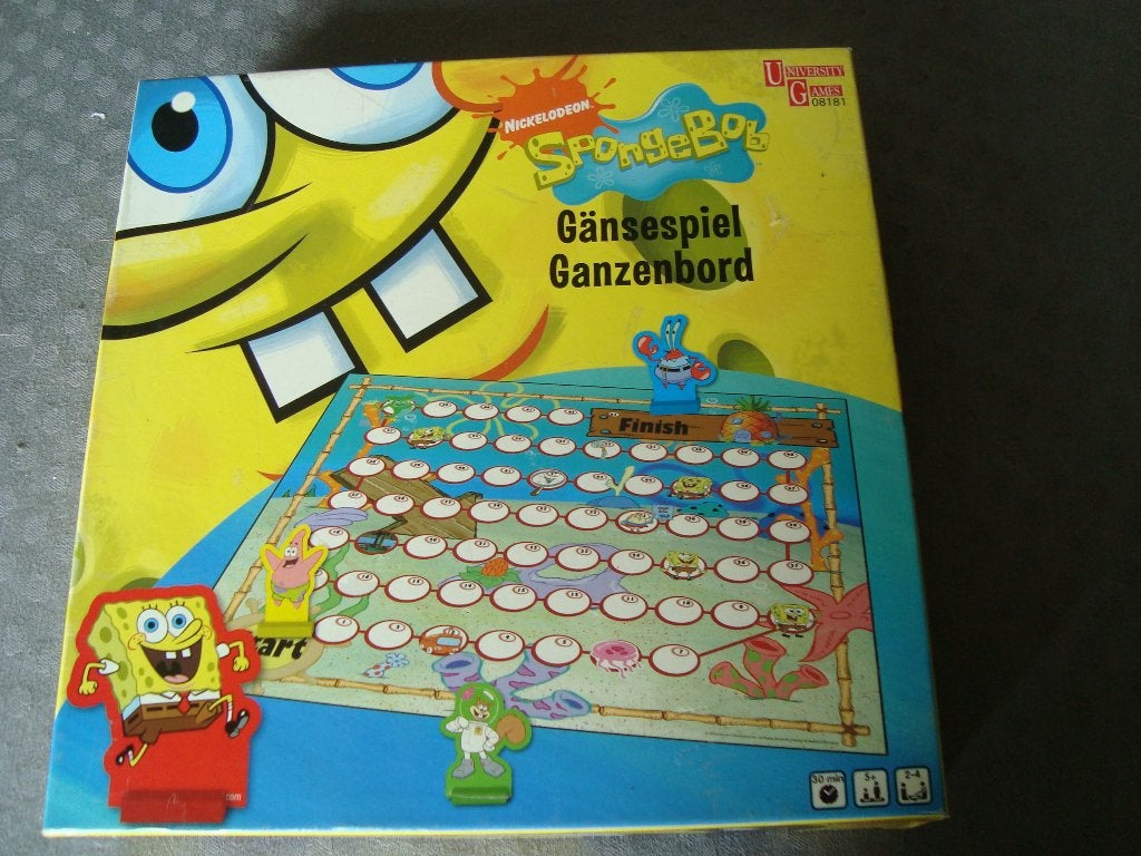 Spongebob ganzenbord, Ophalen of Verzenden, Zo goed als nieuw