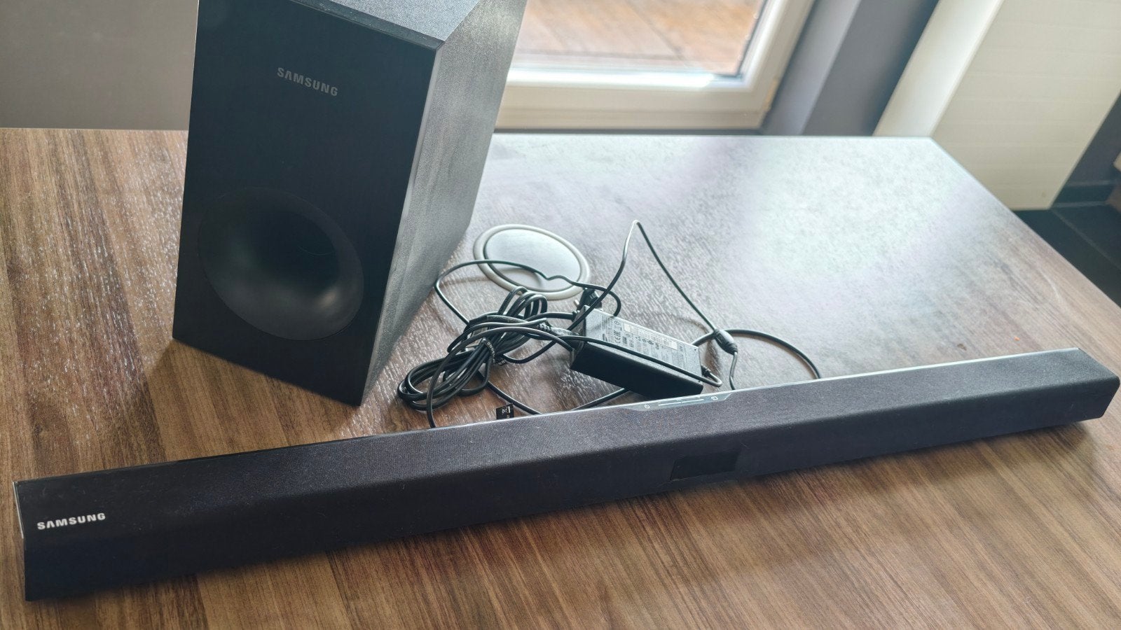 Samsung HW-J355 Soundbar met subwoofer, Ophalen, Bluetooth, Gebruikt